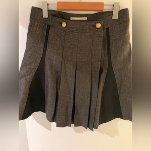 Balenciaga pleated wool skirt